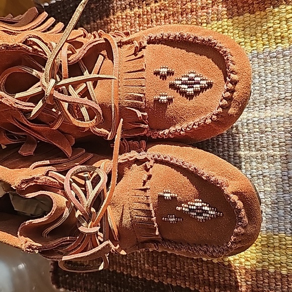 Suede Ankle Mukluks - Picture 2 of 8